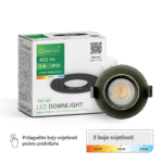 SVJETILJKA LED 5W 3-4-6500K CRNA (10869)