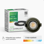 SVJETILJKA LED 3W 3CCT CRNA (11295)